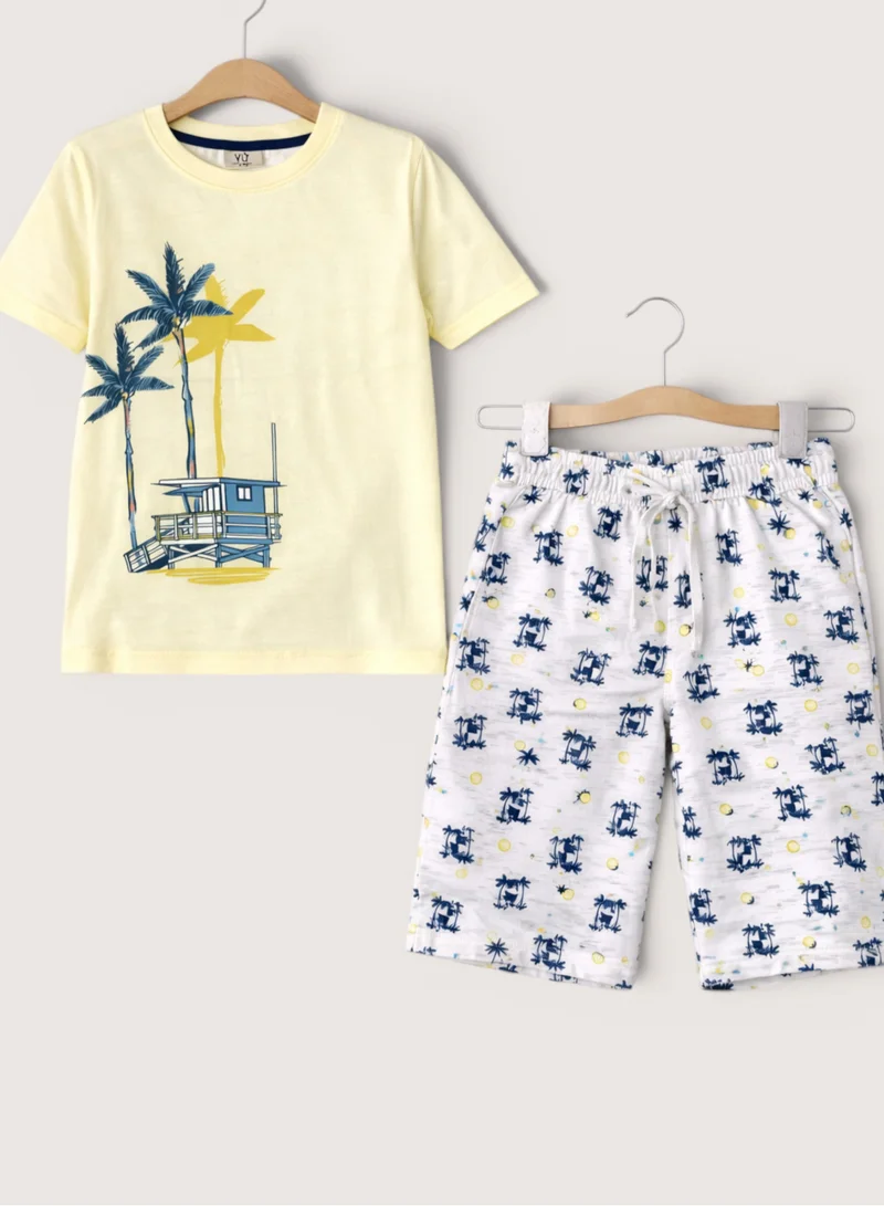 Victor And Jane  Boys’ Multipack – Graphic T-Shirts & Shorts Set (4 Pack) for Men | Best Price UAE