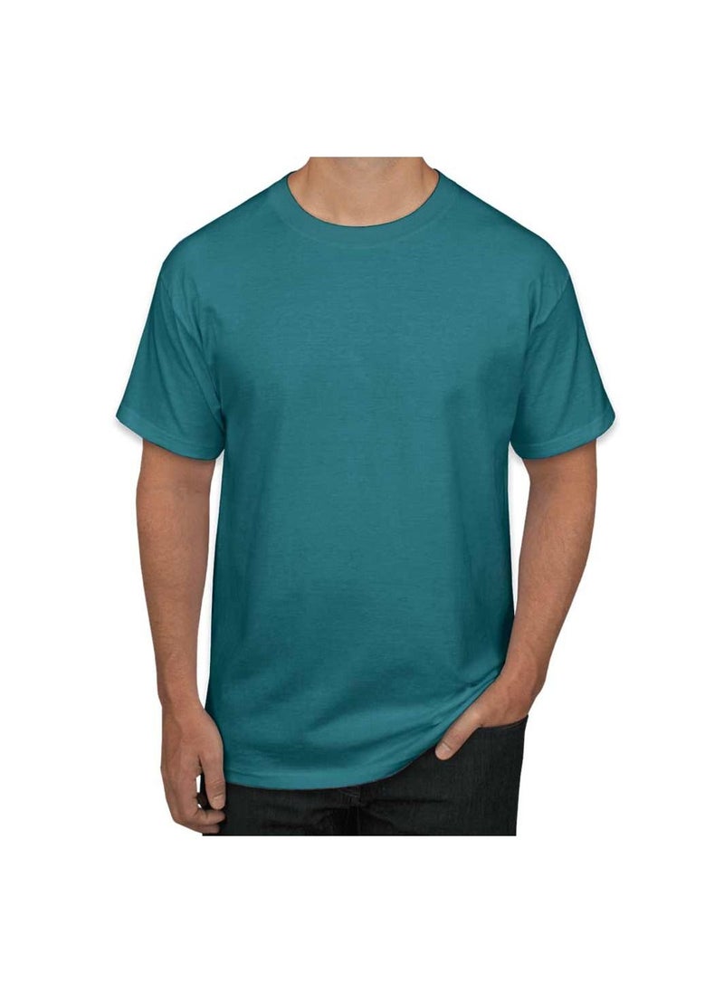SANTHOME Plain round neck t-shirts for men  - Image 2