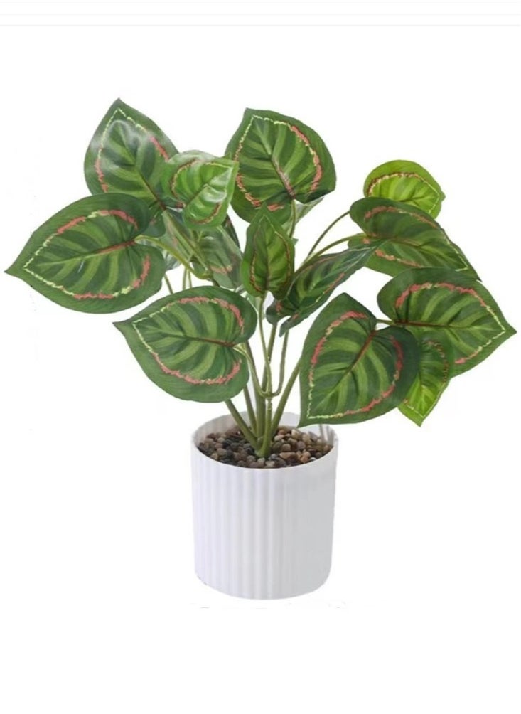 Kutis 1-Piece Artificial Plant with Pot for Home Garden Décor Multicolor 30x30 cm  - Image 1