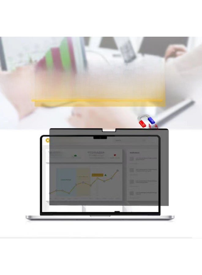Magnetic Suction Type For Apple Laptop Screen Film MacBook Anti-peep Film AIR15.3 Inch PRO16.2-Color:Magnetic Removable Anti-peep Film 】-Dimensions:MacBook Pro 14.2 Inch 】 - Image 3
