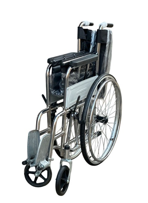 Adamsmed Foldable Wheelchair for Easy Mobility - Lightweight,Compact & Portable