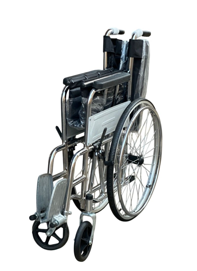 Adamsmed Foldable Wheelchair for Easy Mobility - Lightweight,Compact & Portable