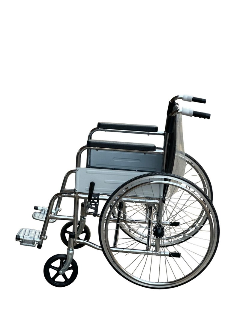 Adamsmed Foldable Wheelchair for Easy Mobility - Lightweight,Compact & Portable