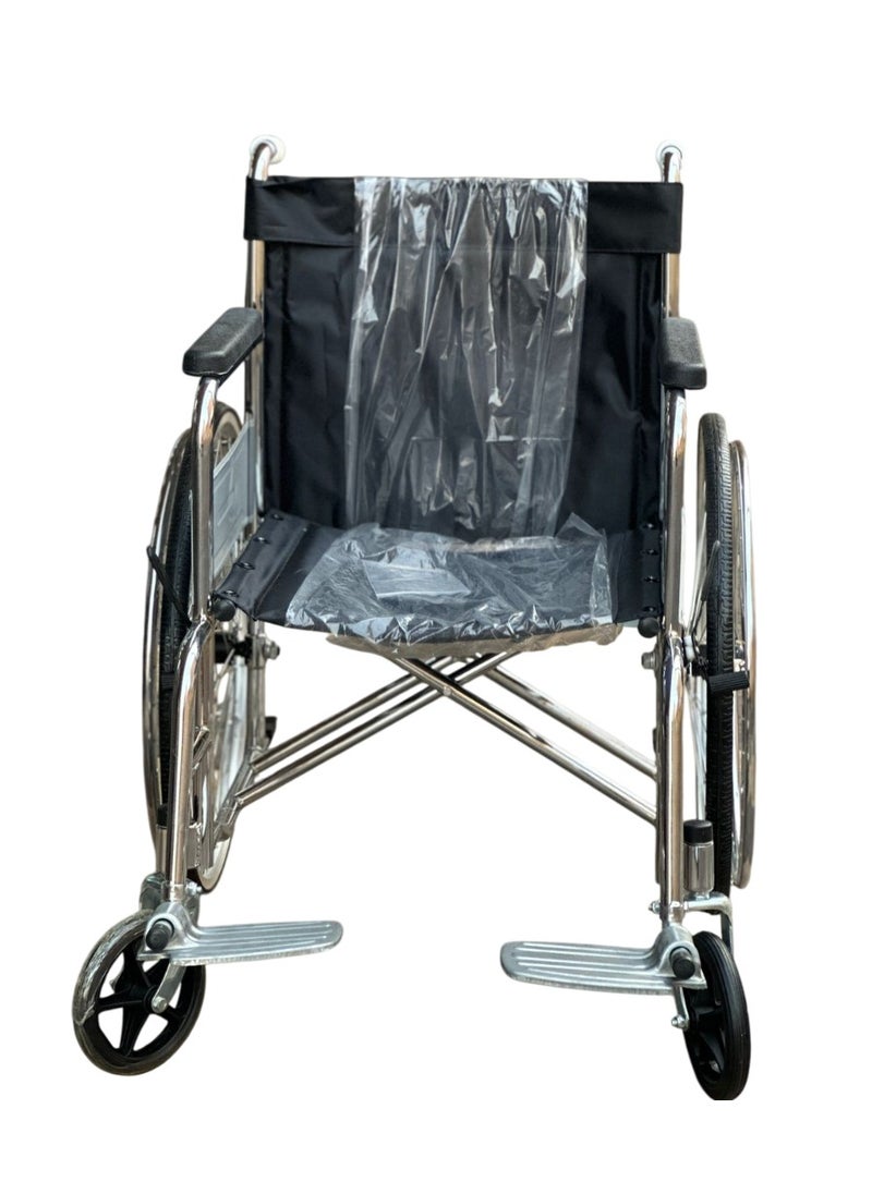 Adamsmed Foldable Wheelchair for Easy Mobility - Lightweight,Compact & Portable