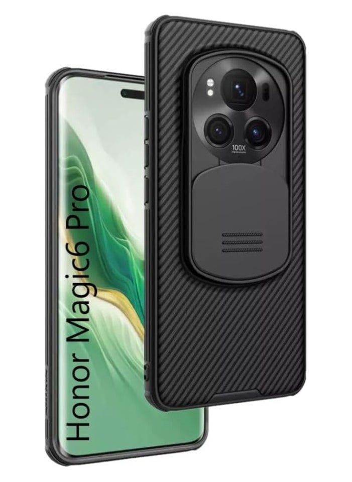 Nillkin CamShield case Protective Cover with Camera Protector Hard PC Ultra Thin Anti-Scratch Phone Case For Honor Magic 6 Pro 2024 Black 