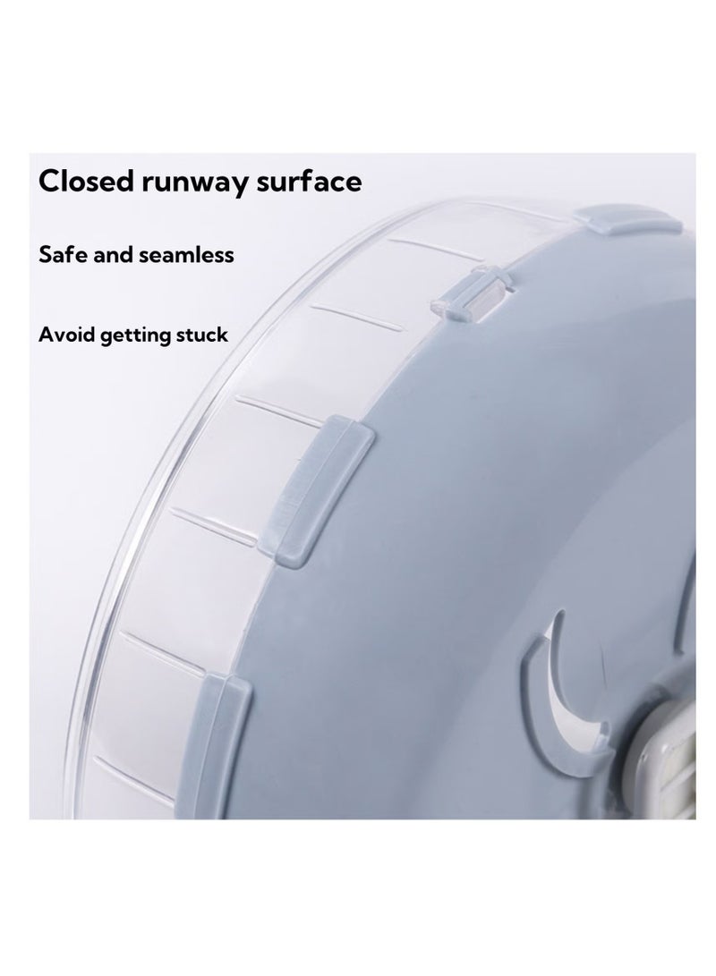 Ailily Hamster Exercise Wheel, 21.5 cm Silent Running Wheel for Small Pets, Durable Plastic Non-Slip Structure with Stability Base & Anti-Chewing Feature, Ideal Running Toy for Healthy Activity & Fun - Image 5