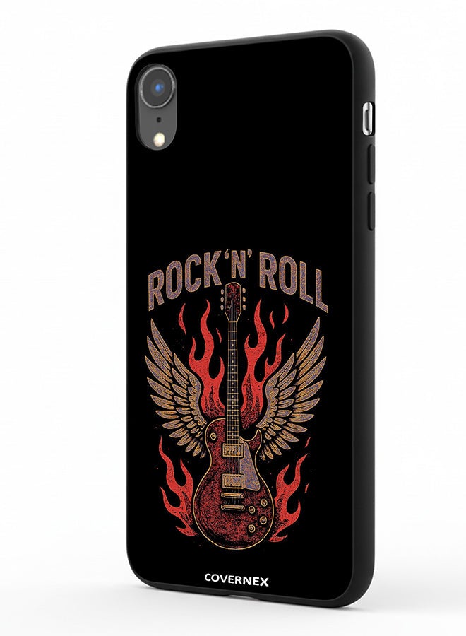 Covernex Apple iPhone XR Protective Case Cover Printed Featuring Rock N Roll Guitar Legend - Image 1