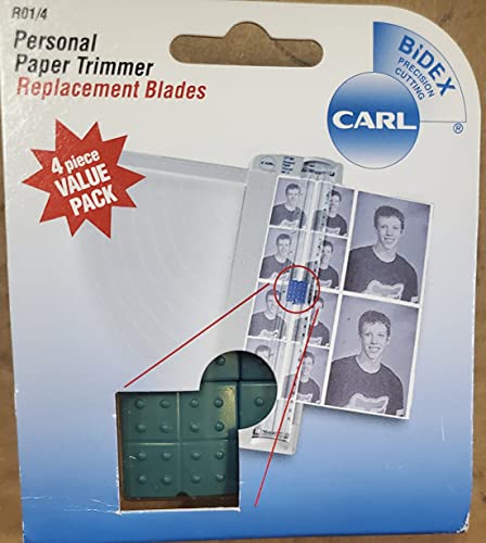 CARL BRANDS Carl Personal Paper Trimmer Replacement Blades 4/Pkg-Straight; For Rbt12 & Rbt12n - Image 3