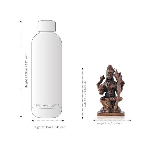 CraftVatika Copper Raja rajeshwari Murti Idol - Copper Rajarajeshwari MAA Idol Statue for Temple Home Office Desk - Patina Antique Finish (5.5 CM Height) - Image 3