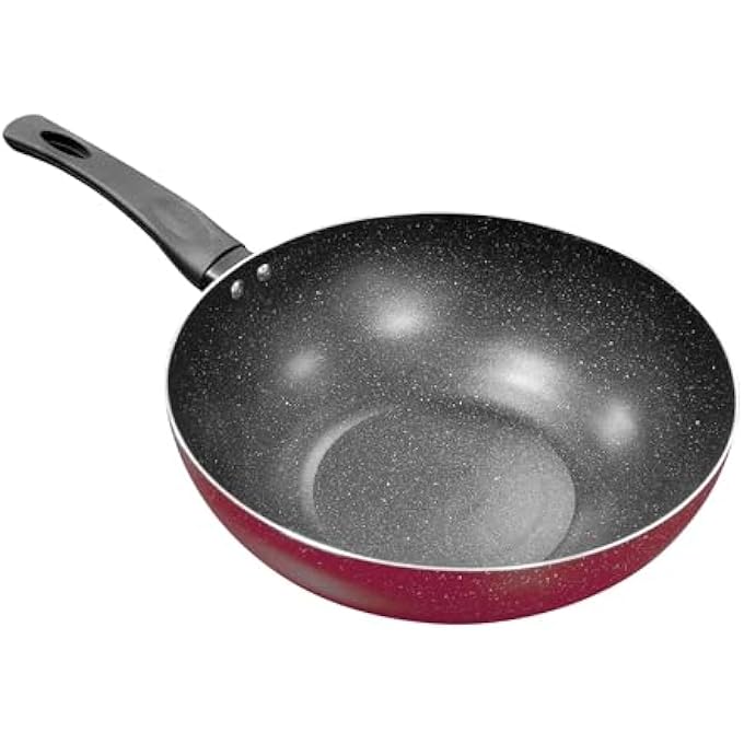 Kitchen master Non Stick Induction Wok 26 Cm Pink Kmw001Pink Cooking Wok Wok Pan StirFry Pan - Image 2