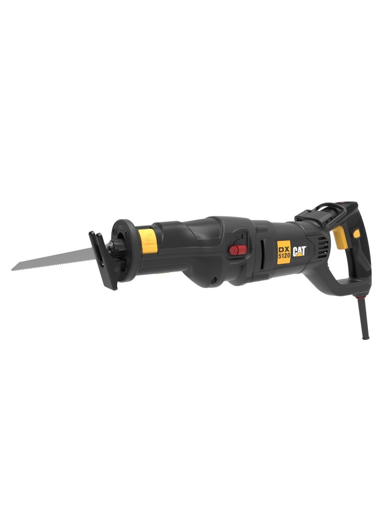 CATERPILLAR CAT DX5120 1200W Reciprocating Saw – 30mm Stroke, Variable Speed, Tool-Free Blade Change, Heavy Duty Cutting - Image 1
