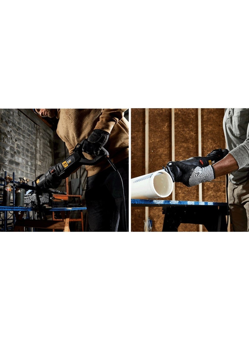 CATERPILLAR CAT DX5120 1200W Reciprocating Saw – 30mm Stroke, Variable Speed, Tool-Free Blade Change, Heavy Duty Cutting - Image 5