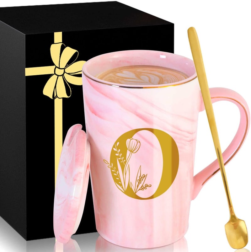 MNZZ Personalized Ceramic Coffee Mug with Lid Tea Cup Women Wife Anniversary Her 9 11 12 13 15 16 17 18 19 22 39 44 Silk Tin Gifts Pottery Steel Linen Lace Crystal Silver China Pearl Rudy Sapphire Golden,O - Image 1