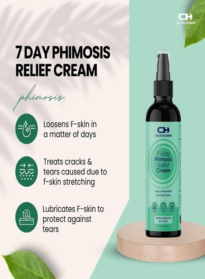 Cause Human 7-Day Phimosis Cream | Steroid-Free Treatment for Fast Relief at Home | Visible Results in 7 Days* | 3.16 fl oz (90g) | No Irritation | No Steroids (7 Day Phimosis Relief Cream) - Image 3