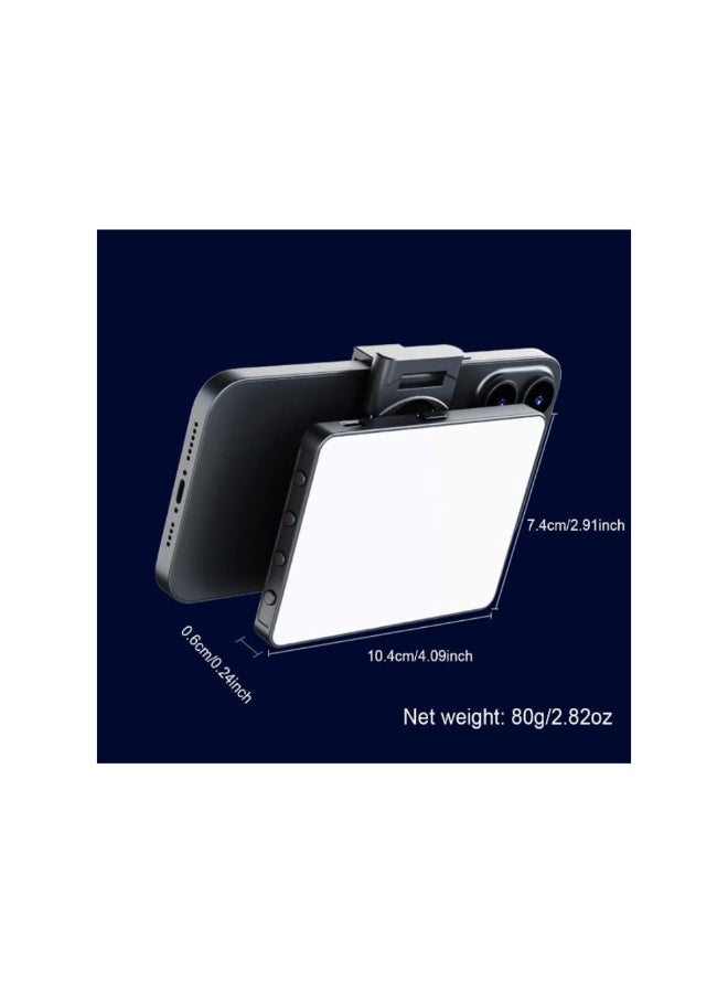 Dreamzon Adjustable 3-Color LED Camera Light with Phone Clip – Portable Photography u0026 Video Light, 2200K–6500K Brightness, 1500mAh Rechargeable, CRI 95+ Professional Lighting - Image 2