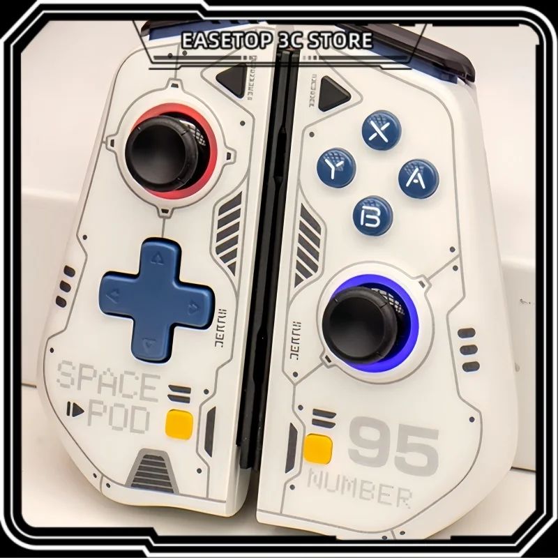 Iine Mecha Split L941 Left and Right Joy-Con Controllers for Oled Console, 3rd Gen Elite Split Grip NS, Pink - Image 5
