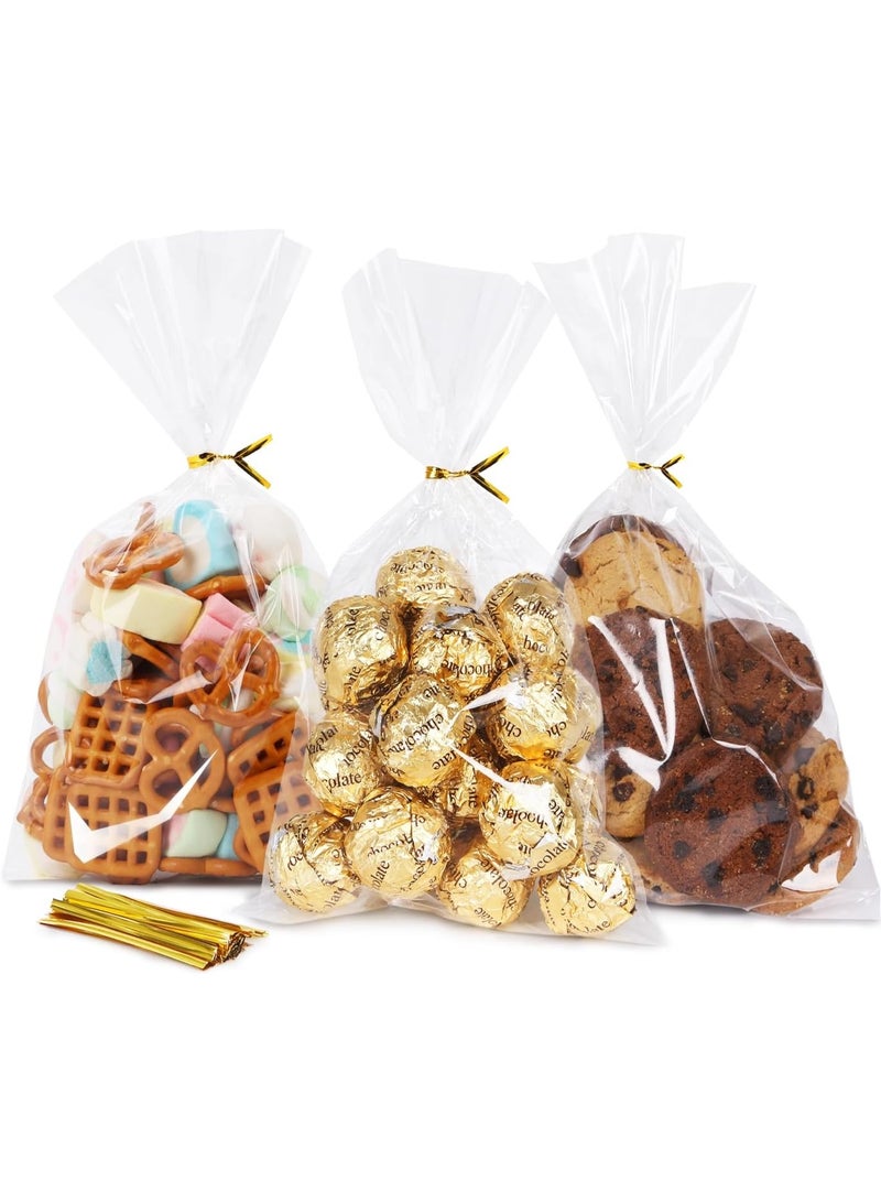 100 قطعة من أكياس الحلوى وأكياس البسكويت، مناسبة لهدايا الحفلات وحفلات أعياد الميلاد في رمضان - Image 1