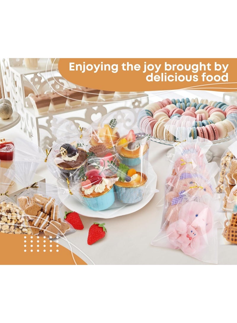 100 قطعة من أكياس الحلوى وأكياس البسكويت، مناسبة لهدايا الحفلات وحفلات أعياد الميلاد في رمضان - Image 2