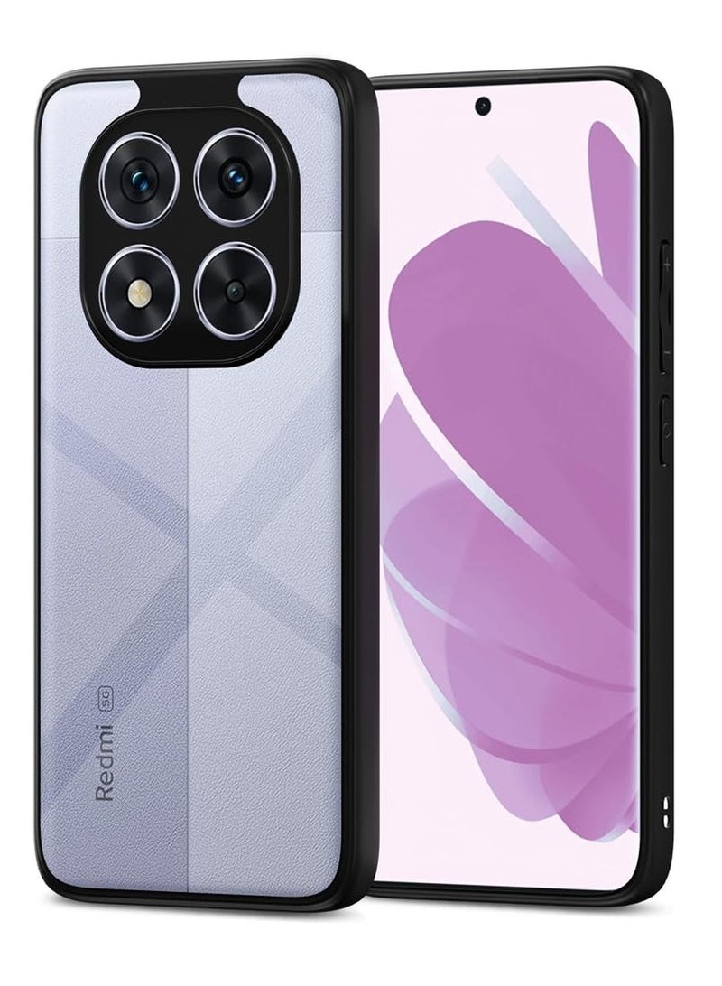 Case Cover Shockproof Hard PC Back Soft TPU Frame Anti-yellowing Slim Protective Cover Compatible with Redmi Note 14 Pro 4G (Clear) - Image 1