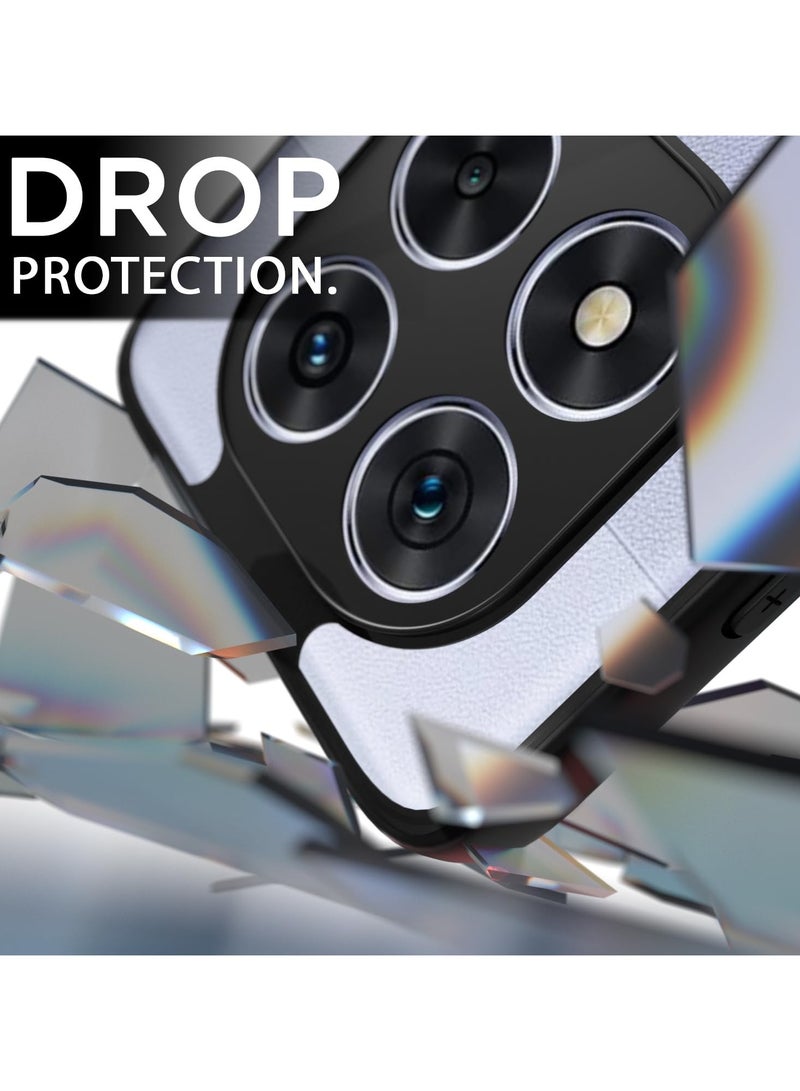 Case Cover Shockproof Hard PC Back Soft TPU Frame Anti-yellowing Slim Protective Cover Compatible with Redmi Note 14 Pro 4G (Clear) - Image 2