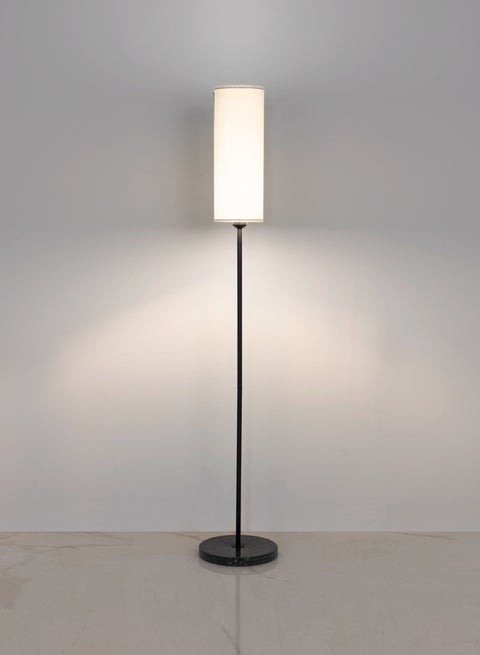 Petit pavimento black floor lamp - beige