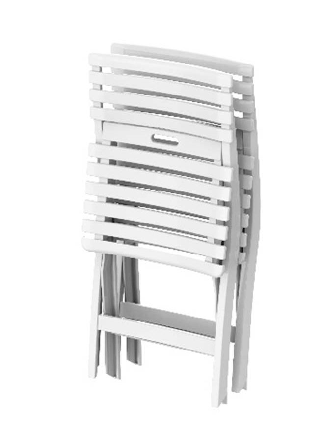Cosmoplast Set of 2 Folding Camping Chair (White)  - Image 4