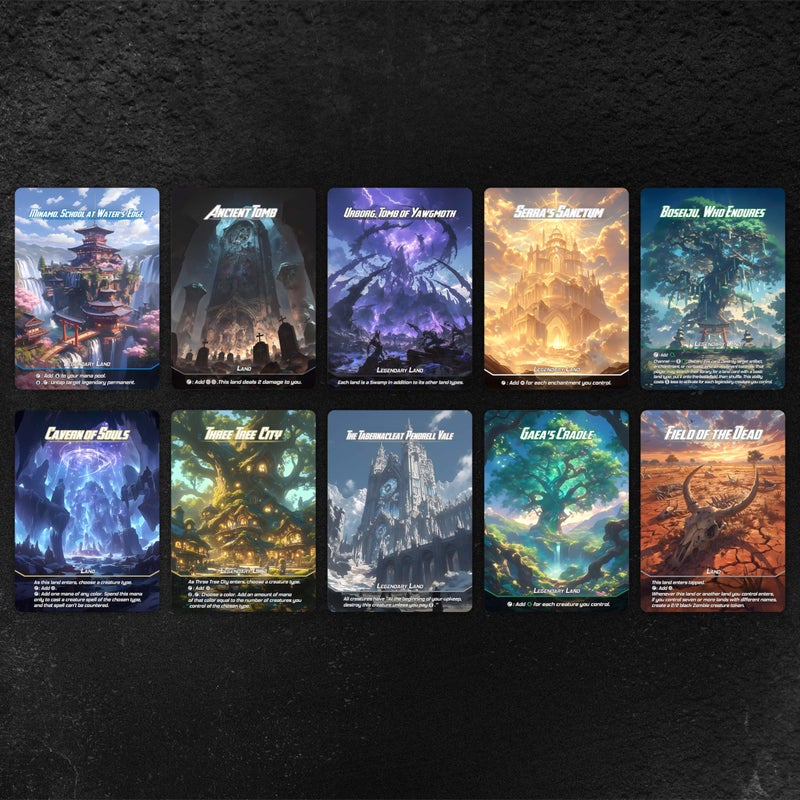 Kiiransr Proxy Cards for Magic The Gathering, Alternative Custom Art DIY Cards, Utility Land, Normal - Image 2