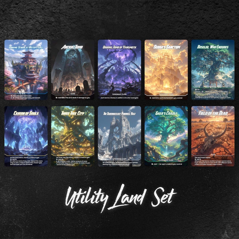 Kiiransr Proxy Cards for Magic The Gathering, Alternative Custom Art DIY Cards, Utility Land, Normal - Image 1