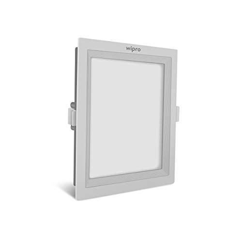 wipro Garnet 10W Square Led Wave Panel Light for Ceiling|Cool White Light(6000K)|Ultra-Slim Design|Recessed Down Light for False Ceiling|Pop Ceiling Light|Cutout - 125X125Mm|Pack of 1, - Image 4