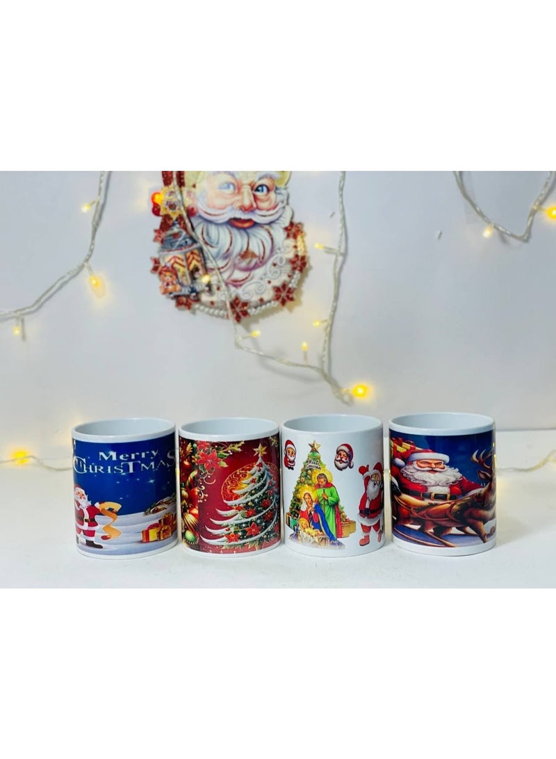كريسماس  مج  كوب  الكريسماس المطبوع عليه رسومات الكريسماس  بالألوان والاشكال المختلفة  الخامة النظيفة الصحية المقاس :10 سم - Image 1