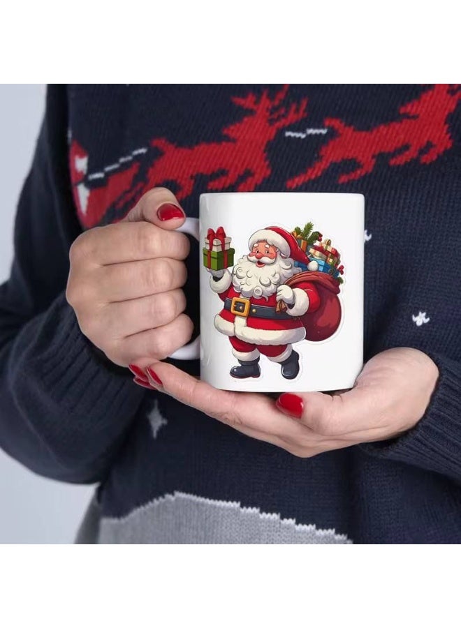 كريسماس  مج  كوب  الكريسماس المطبوع عليه رسومات الكريسماس  بالألوان والاشكال المختلفة  الخامة النظيفة الصحية المقاس :10 سم - Image 2