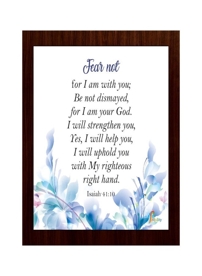 Printality Bible verse Wall Photo Frame Size (8 x 8 inches) Hanging wall Photo frame, Small Photo Frame, verse photo frame, Christians gifts, thank giving scriptures verse photo frame FRMSIND-017 - Image 1