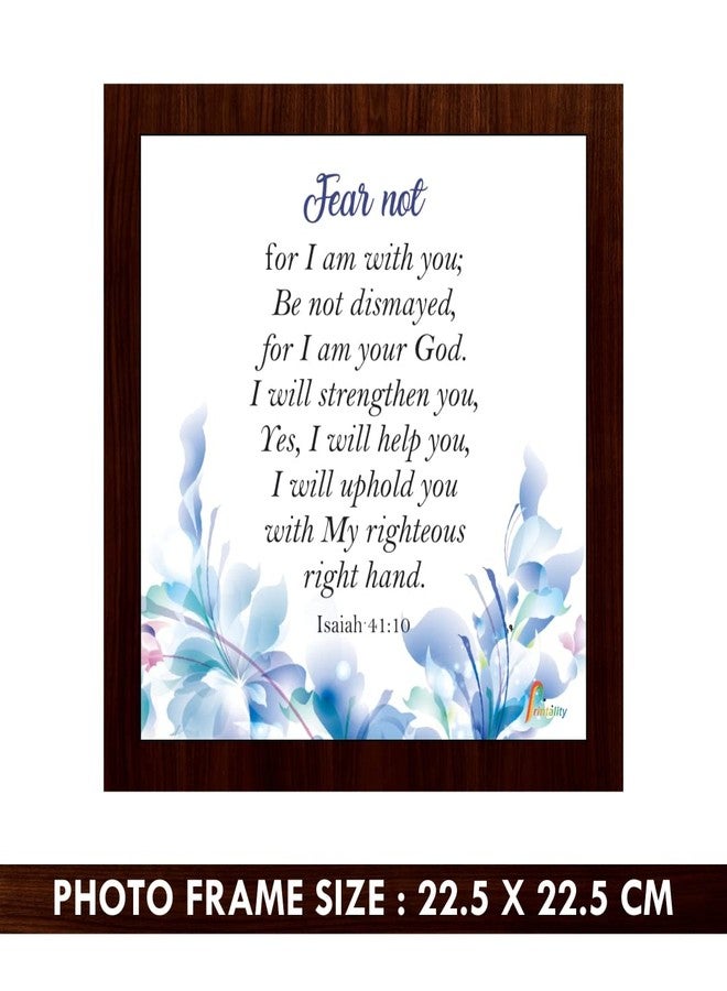 Printality Bible verse Wall Photo Frame Size (8 x 8 inches) Hanging wall Photo frame, Small Photo Frame, verse photo frame, Christians gifts, thank giving scriptures verse photo frame FRMSIND-017 - Image 2