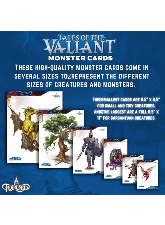 Forged Dice Co. Tales of the Valiant Monster Vault Monster Cards - 313 Full-Color Fantasy Creatures for Dnd 5E Compatible RPGs - Quick Reference Deck for Game Masters - Licensed Kobold Press Accessory - Image 4