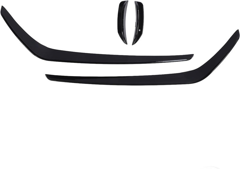 VINGVO Front Bumper Air Splitter, Glossy Black Air Vent Trim, Car Aero Split Part with Glossy Finish, Ideal for 7.5 GTI 2017-2019 - Image 2