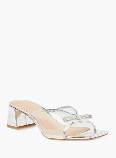 Celeste Womens Embellished Slip-On Sandals With Block Heels