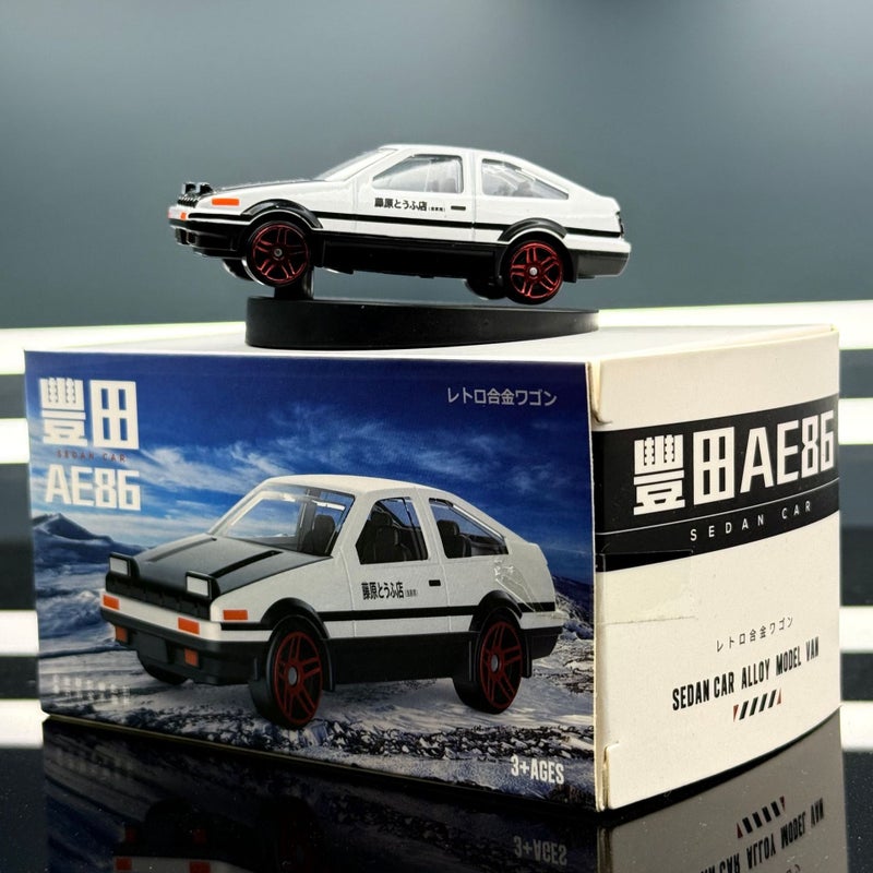 سيارة ألعاب موديل AE86 من الألومنيوم مع قاعدة عرض، مقياس 1:72 - Image 2