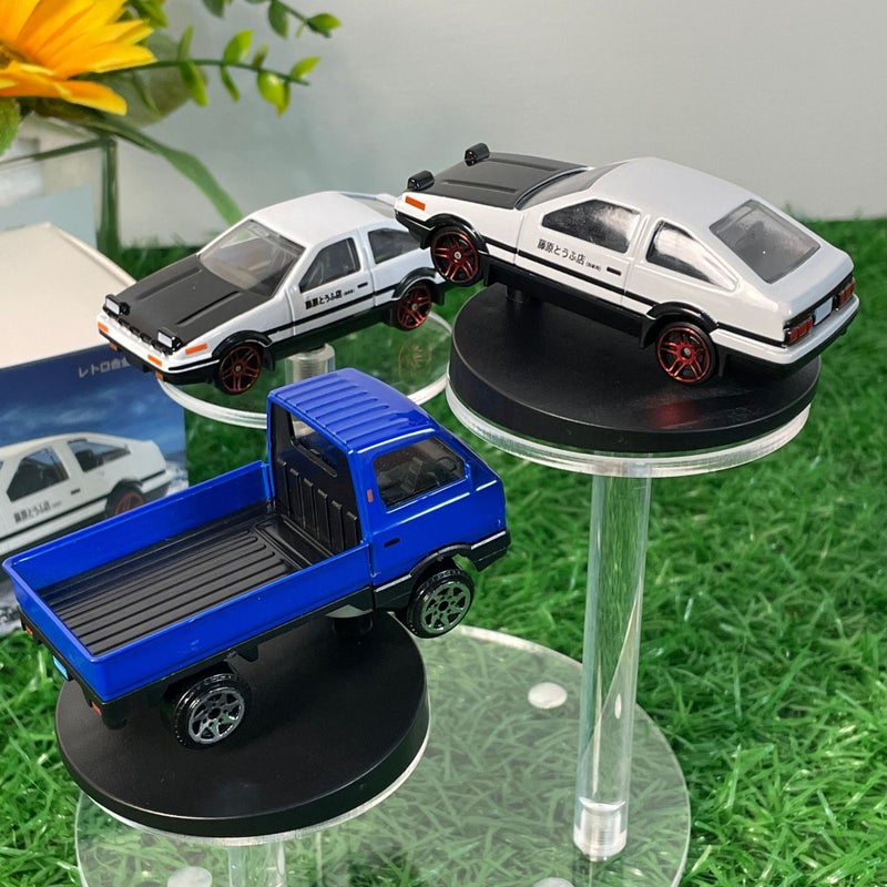 سيارة ألعاب موديل AE86 من الألومنيوم مع قاعدة عرض، مقياس 1:72 - Image 1