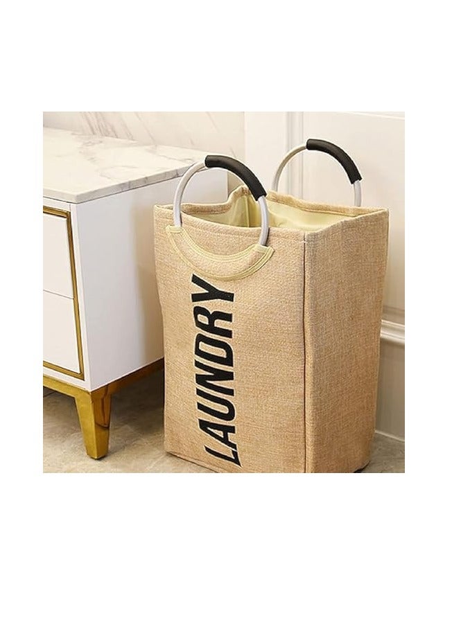 Spaceshoop Laundry Basket, 61L Large Laundry Basket with Handle, Foldable Bathroom Storage Laundry Bag for Bedroom, Bathroom, College Dorm, Laundry Room - Image 5