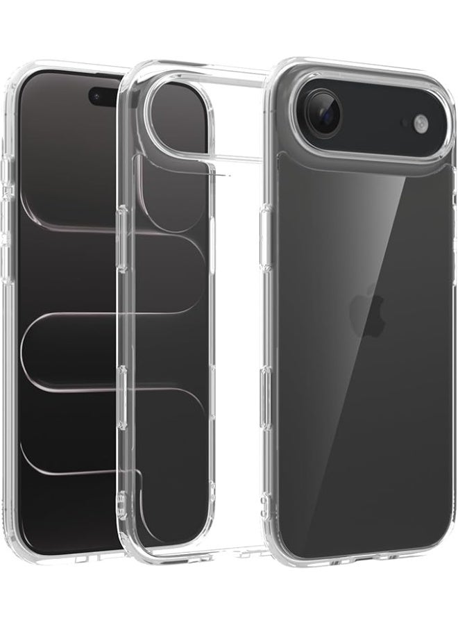 Iphone 17 Air Clear Case Soft Flexible Silicone TPU Shockproof Transparent Rubber Back Cover Compatible for 17 Air Clear - Image 1