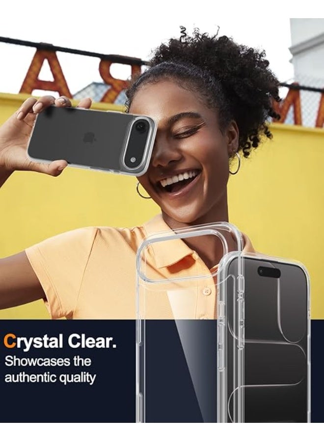 Iphone 17 Air Clear Case Soft Flexible Silicone TPU Shockproof Transparent Rubber Back Cover Compatible for 17 Air Clear - Image 5