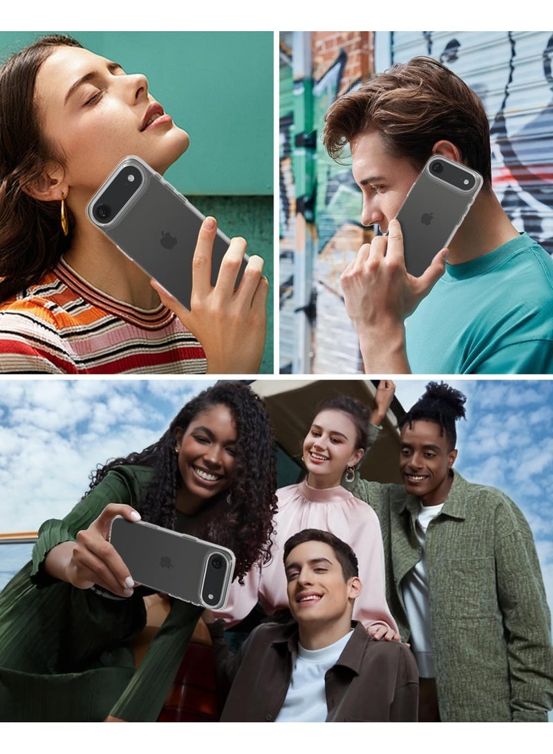 Iphone 17 Air Clear Case Soft Flexible Silicone TPU Shockproof Transparent Rubber Back Cover Compatible for 17 Air Clear - Image 2