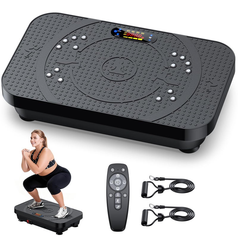 PBYRD Vibration Plate Exercise Machine -Full Body Shaker with Auto Mode, Acupressure Massage & Silicone Pedal, for Lymphatic Drainage, Weight Loss & Fat Burning, Home Fitness Equipment for Woman & Men - Image 1