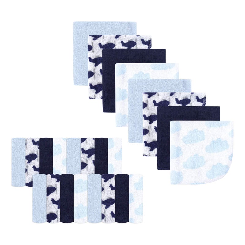 Luvable Friends Unisex Baby Super Soft Bundle Washcloths Airplane One Size