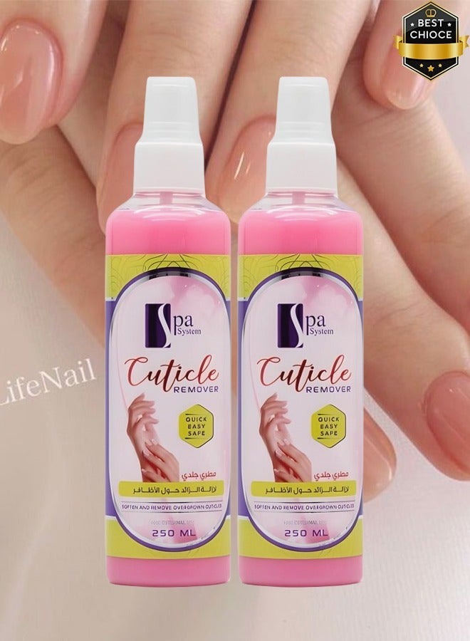 Spa System 2 Pieces Cuticle Remover Quick Easy And Safe 250ml - Image 1