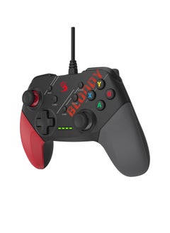 Bloody Wired Gaming Controller GP30, 360 Joysticks Control, Dual Vibration Motors, Anti-Slip Design, Compatible With PC, PS3, Switch, Android Smart TV, Smart Phone And above, Sports Red  - Image 2