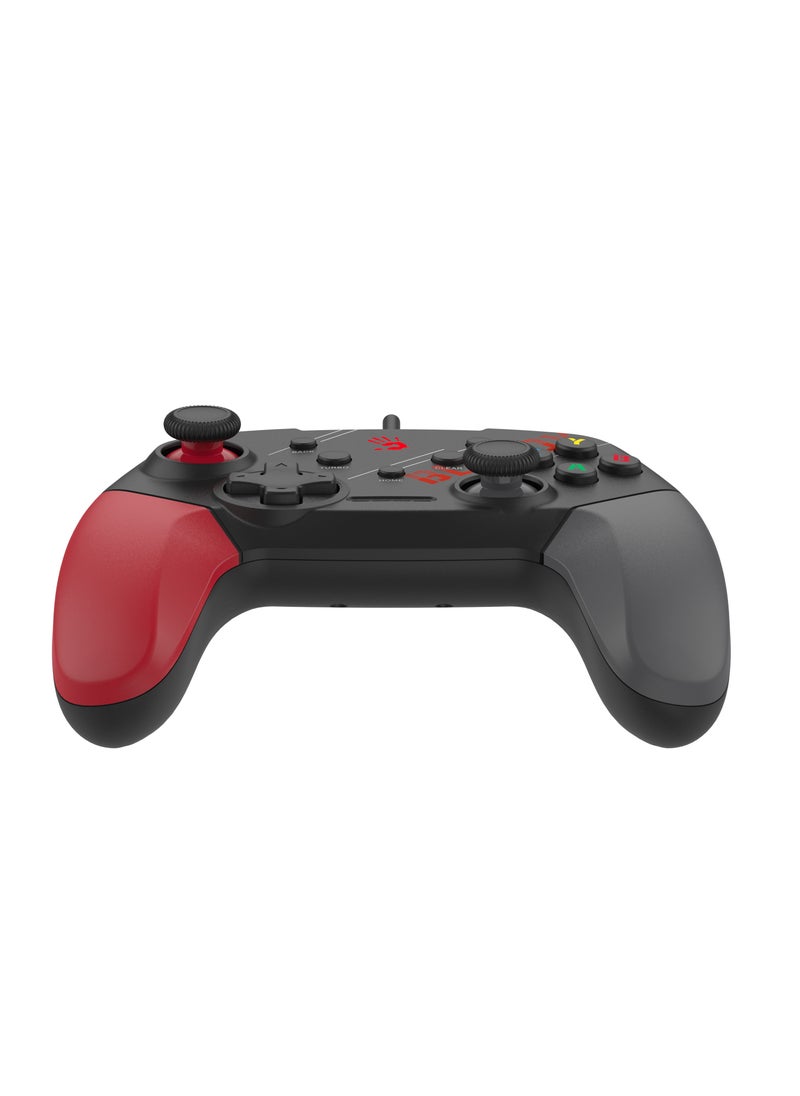 Bloody - Wired Gaming Controller GP30, 360 Joysticks Control, Dual Vibration Motors, Anti-Slip Design, Compatible With PC, PS3, Switch, Android Smart TV, Smart Phone And above, Sports Red - Image 1