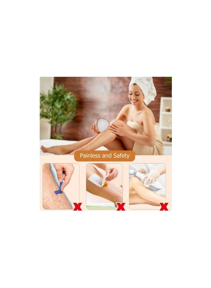 ممحاة شعر كريستالية للنساء والرجال، مزيل شعر كريستالي قابل لإعادة الاستخدام، أداة تقشير سحرية غير مؤلمة لإزالة الشعر، ممحاة شعر سحرية للأذرع الخلفية والساقين - Image 2
