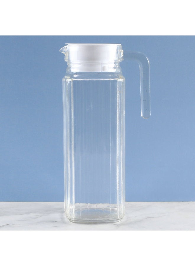 Large Capacity 1.3L Glass Duckbill Water Bottle Cold Water Pot Juice Pot Home Use Modern Simple Style Business Gift-Color:1.1L Vertical Pot 12 Pc/box - Image 1