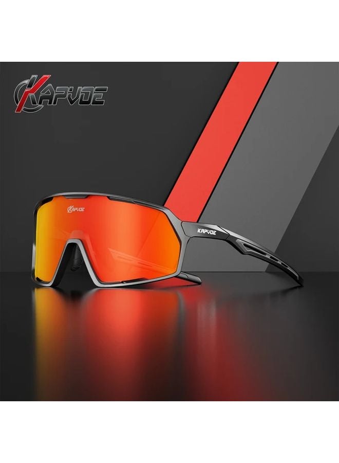 نظارات كابفو الرياضية إطار تي آر عدسة بولي كربونات لون 01 للرجال والسيدات لركوب الدراجات والجري - Image 1